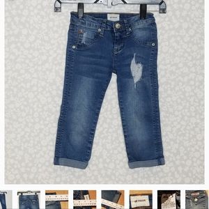 Hudson Distressed Capri Denim Jeans
